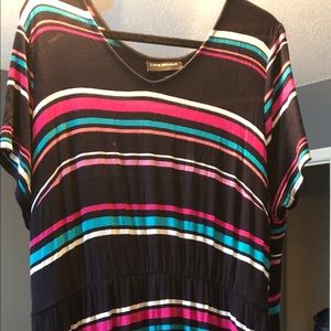 Lane Bryant strip dress multi color